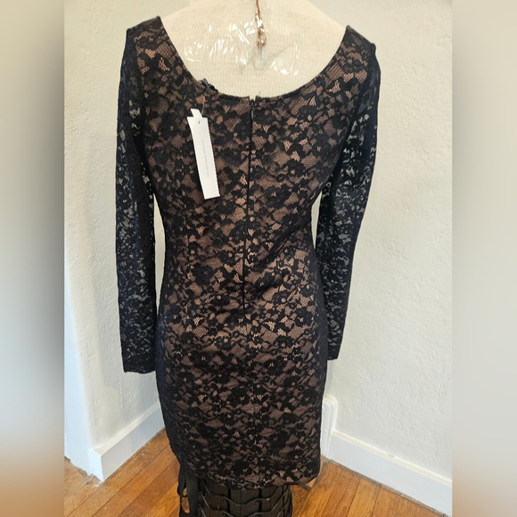 French Connection Womens Lace Above Knee Mini Dress Size L - Picture 4 of 6
